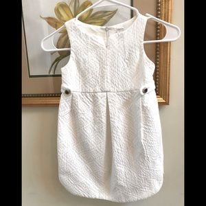 Girls Zara dress white size 5-6